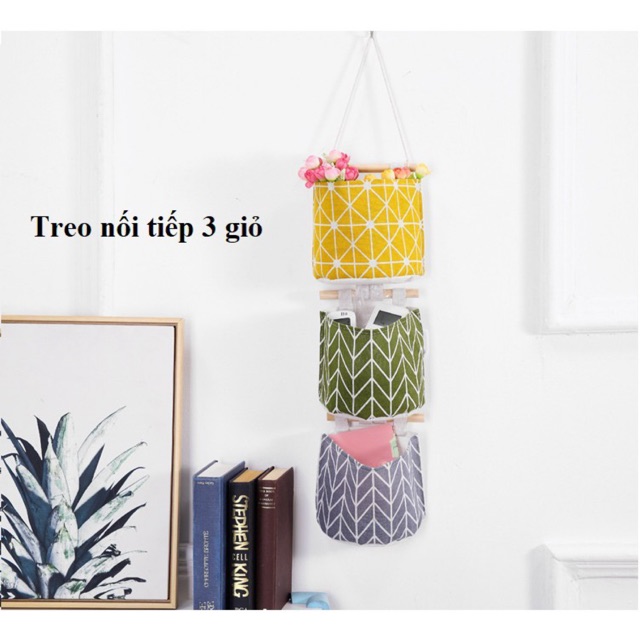 TÚI VẢI đựng đồ treo tường xinh xắn nhiều màu