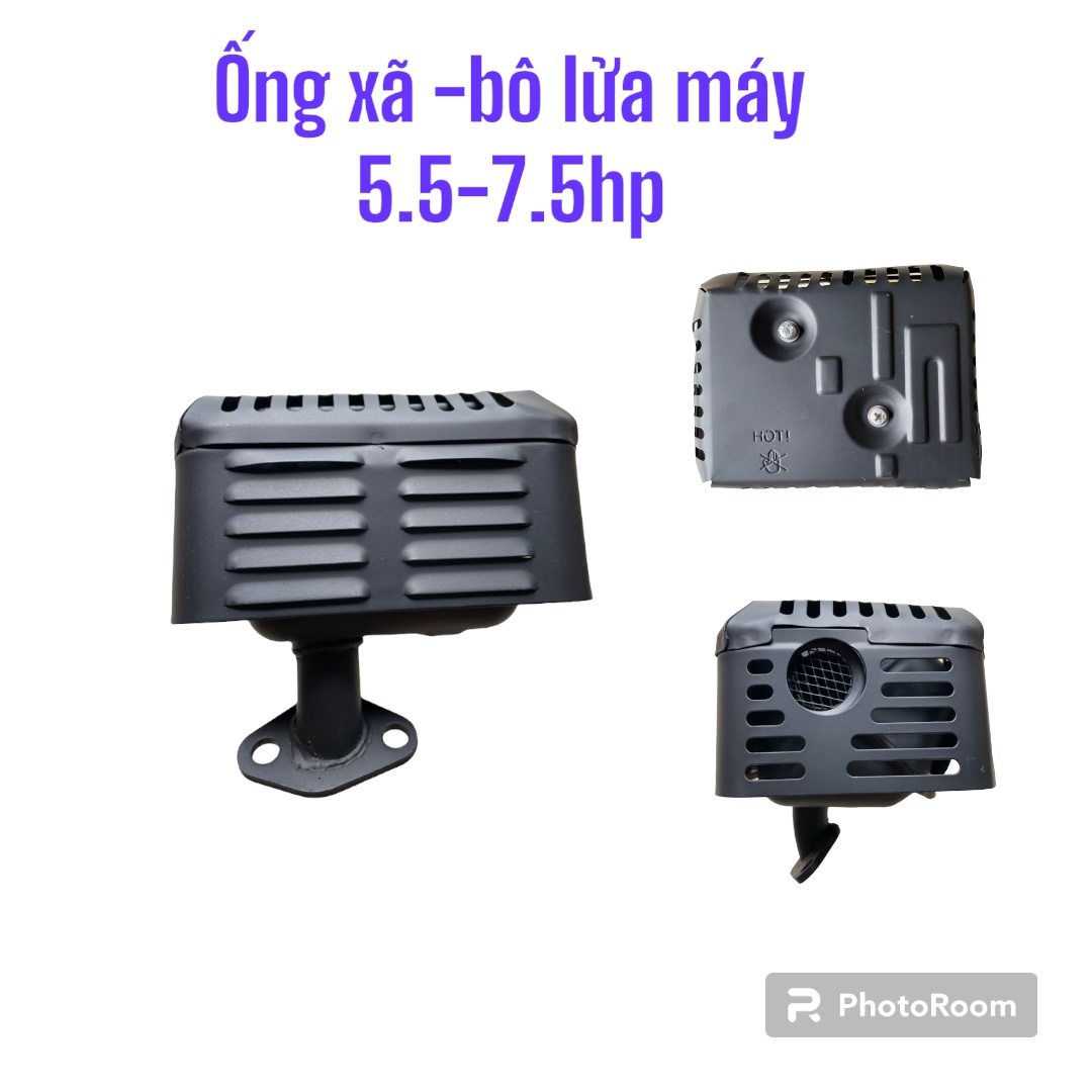 Bô lửa-ống xả cho động cơ honda gx160 5.5hp, gx200 6.5hp-7.5hp bô ấm