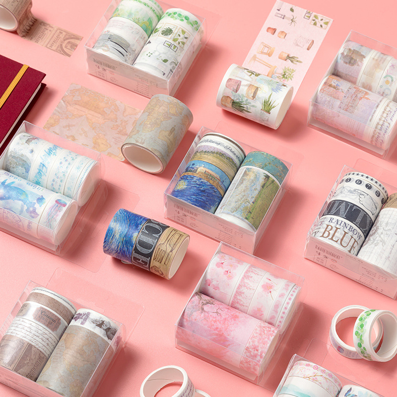 Washi tape set 7 cuộn trang trí scrapbook sổ tay planner ...