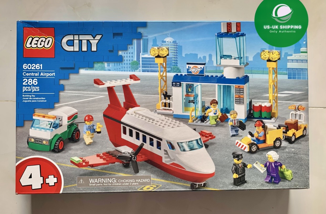 Chính hãng lego city 60261- trạm kiểm soát không lưu - hàng mỹ