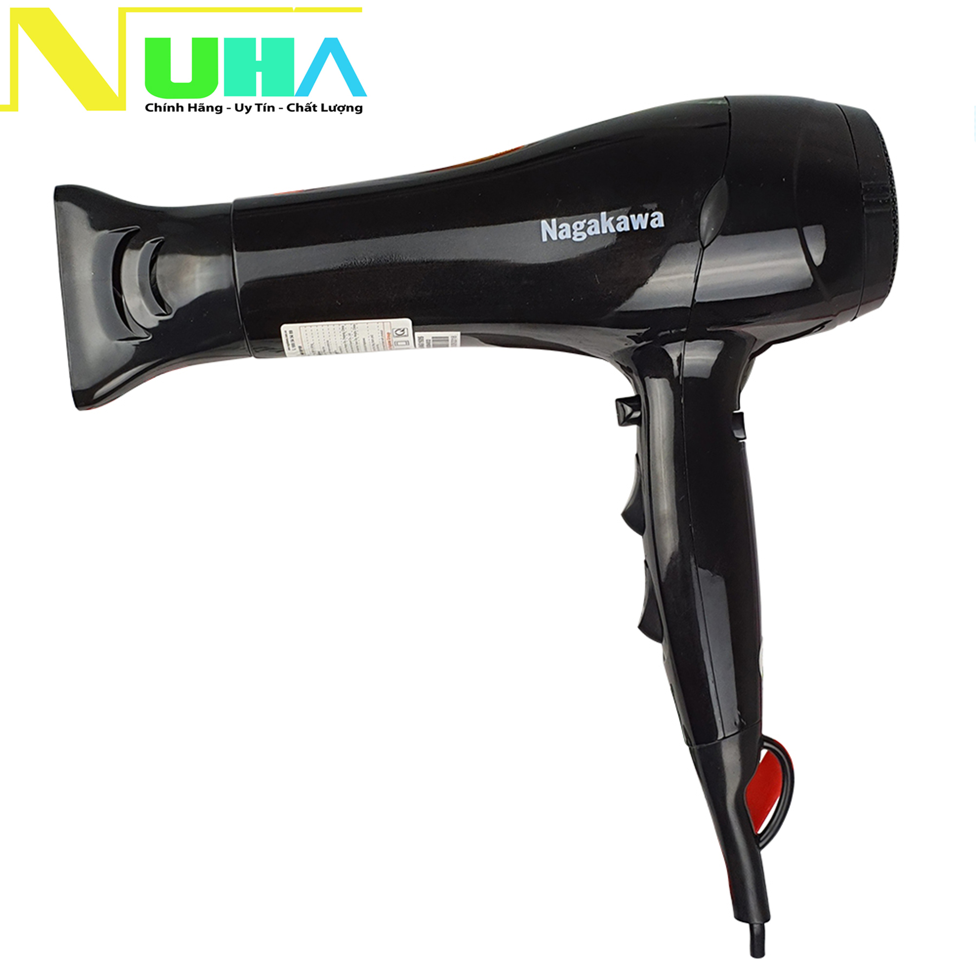 Máy sấy tóc 3 tốc độ nagakawa nag1605 công suất 2000w màu ngẫu nhiên có chế độ sấy mát dành cho tóc dễ hư tổn