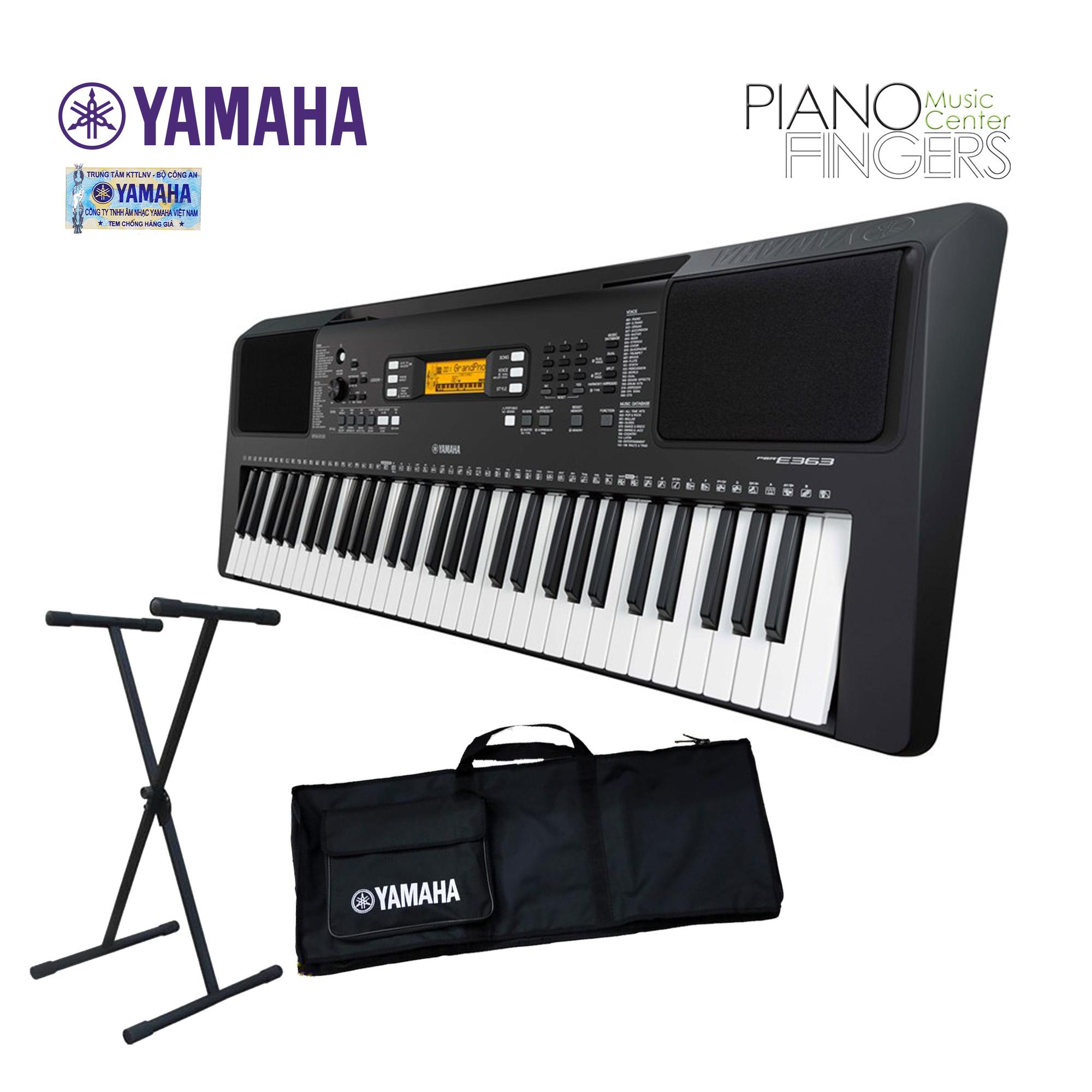 Đàn organ yamaha psr-e363+chân+bao - piano fingers