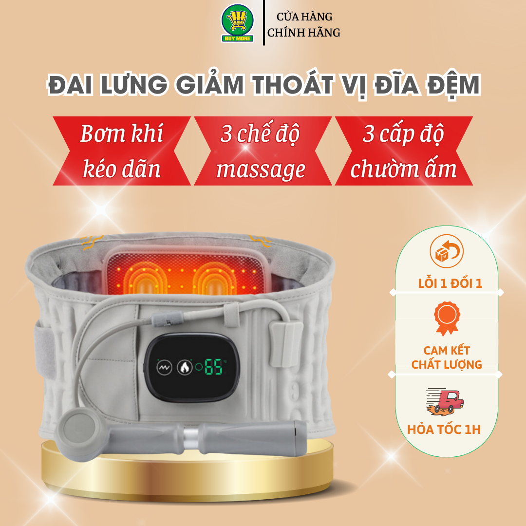 Đai lưng cột sống hỗ trợ thắt lưng, Đai chống đau lưng giảm thoát vị đĩa đệm bảo vệ cột sống