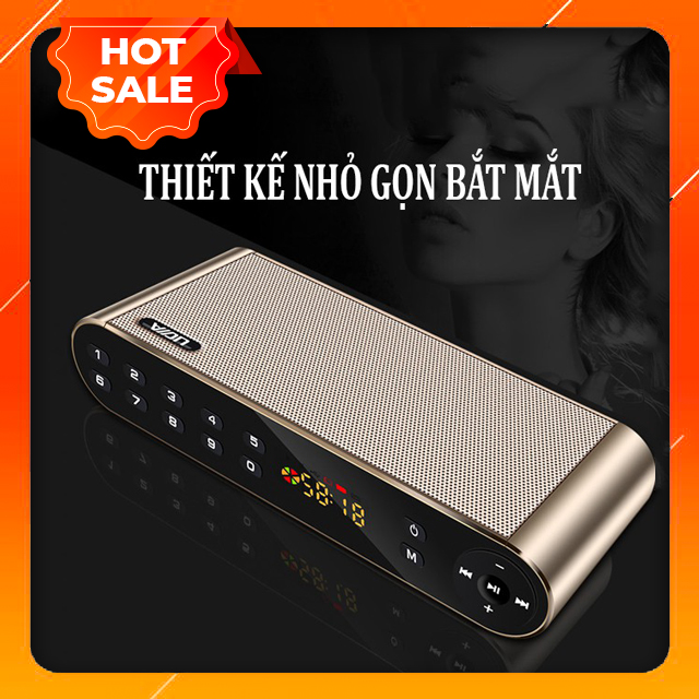 Loa nghe nhạc cầm tay loa bluetooth không dây aidu q8, kiêm đài fm, phím bấm cảm ứng siêu nhạy