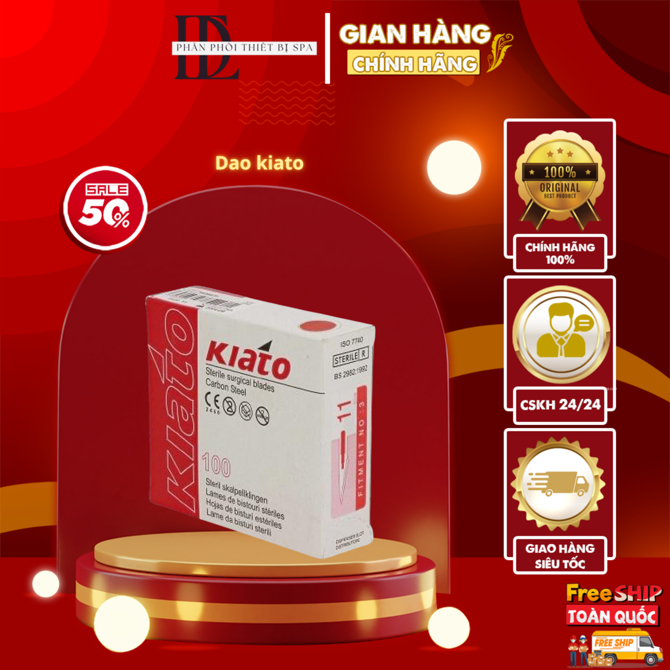 Lưỡi dao mổ số 11 kiato ấn độ