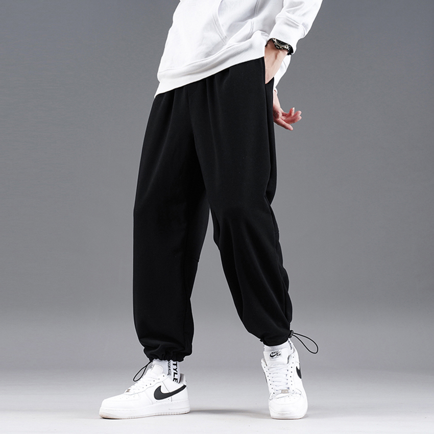 Quần ALIBABA Quần Culottes Ống Rộng Nam Có Dây Rút Gấu Kiểu Dáng Basic Mẫu Mới Về Năm 2021 Phong Cách SMARTLY GIRL JOGGER 9000064C9