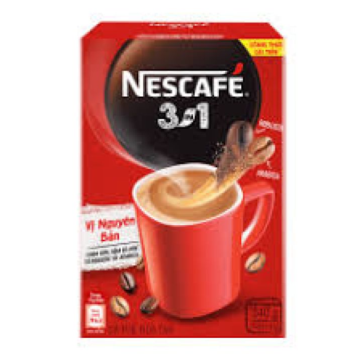 Hộp nescafé 3in1 cafe sữa đỏ - 20 gói x 17g