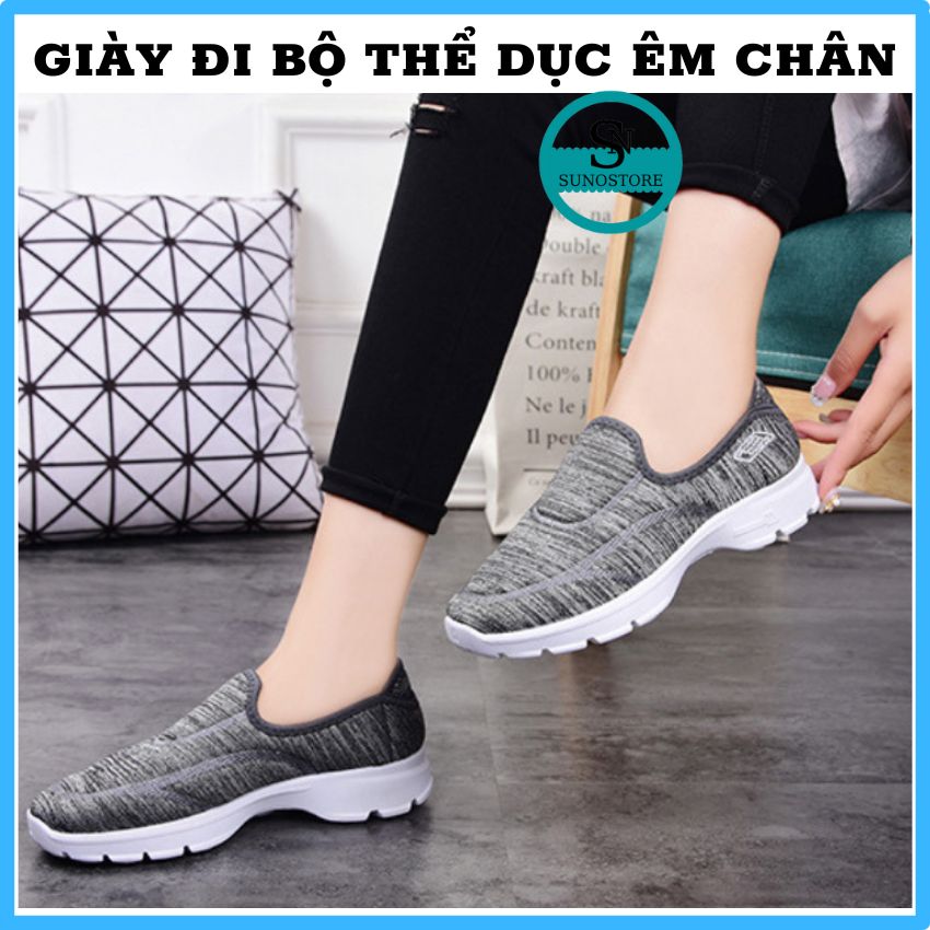 giày chạy bộ nữ,giày thể thao tập gym đế thấp êm chân ,giày vải nữ,giày thể dục nữ SUNO STORE GTTN10
