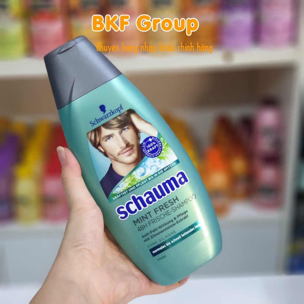 Dầu gội nam schauma mint fresh 400ml