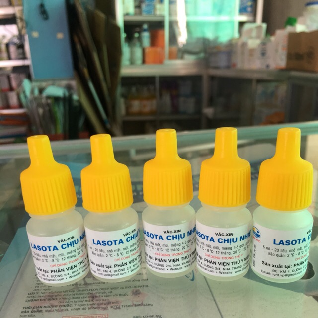 Combo 5 lọ vacxin laxota chịu nhiệt lọ 5ml