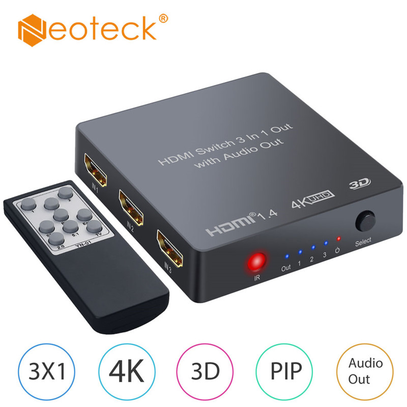 Neoteck HDMI-compatible to RCA HDMI-compatible Converter 3.5mm Jack  Headphone 720P 1080P Support PAL NTSC for HD TV Older TV