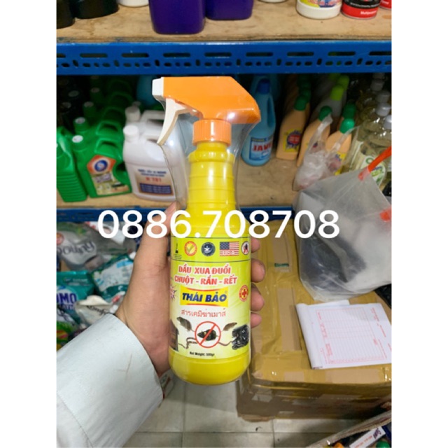 Dầu Xua Đuổi Chuột,Rắn,Rết Thái Bảo 450G(Giao Hàng Mẫu 1 Hoặc 3)