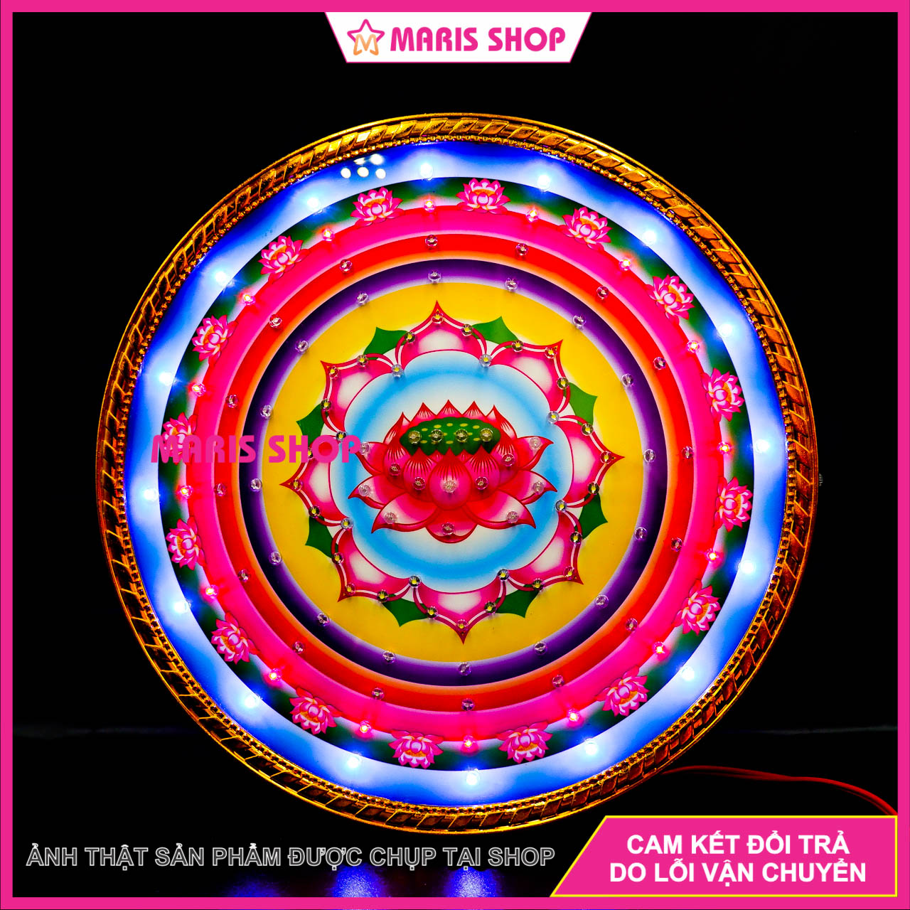 Đèn hào quang bàn thờ Phật, hào quang Tượng Phật, tượng Tam Thánh sử dụng đèn tiết kiệm điện [LED-SEN]