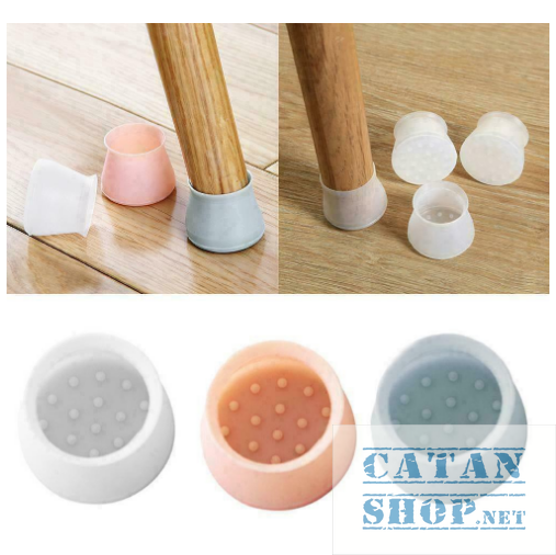 [HCM][Mua 4 tặng 1] Bộ 4 nút bọc chân ghế chân bàn bằng silicon dày chống trượt an toàn chất lượng GD365-BocChanGhe-Sili-4