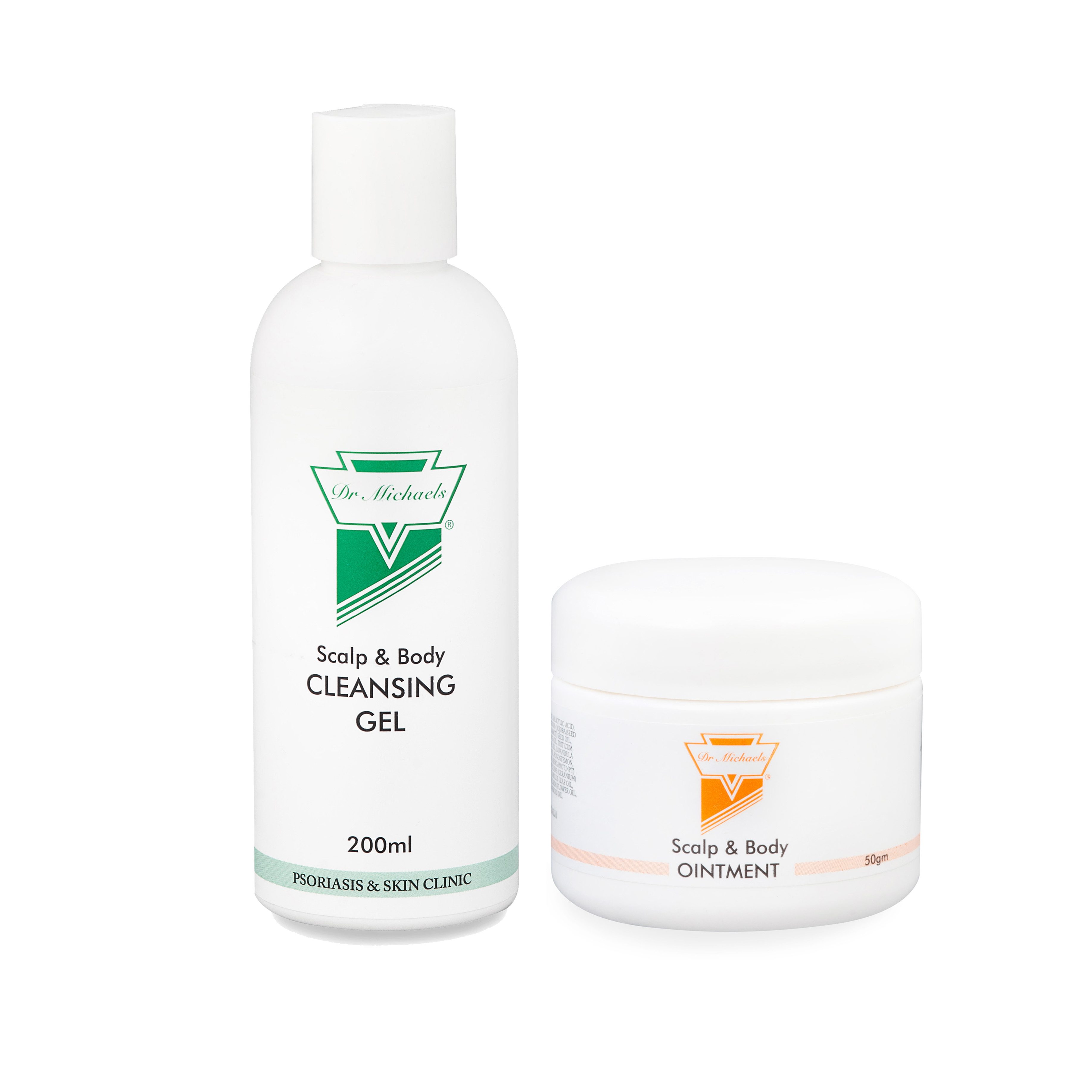 Bộ sản phẩm kem bôi - 50gr và gel rửa dành cho da bị á sừng dr michaels - otc