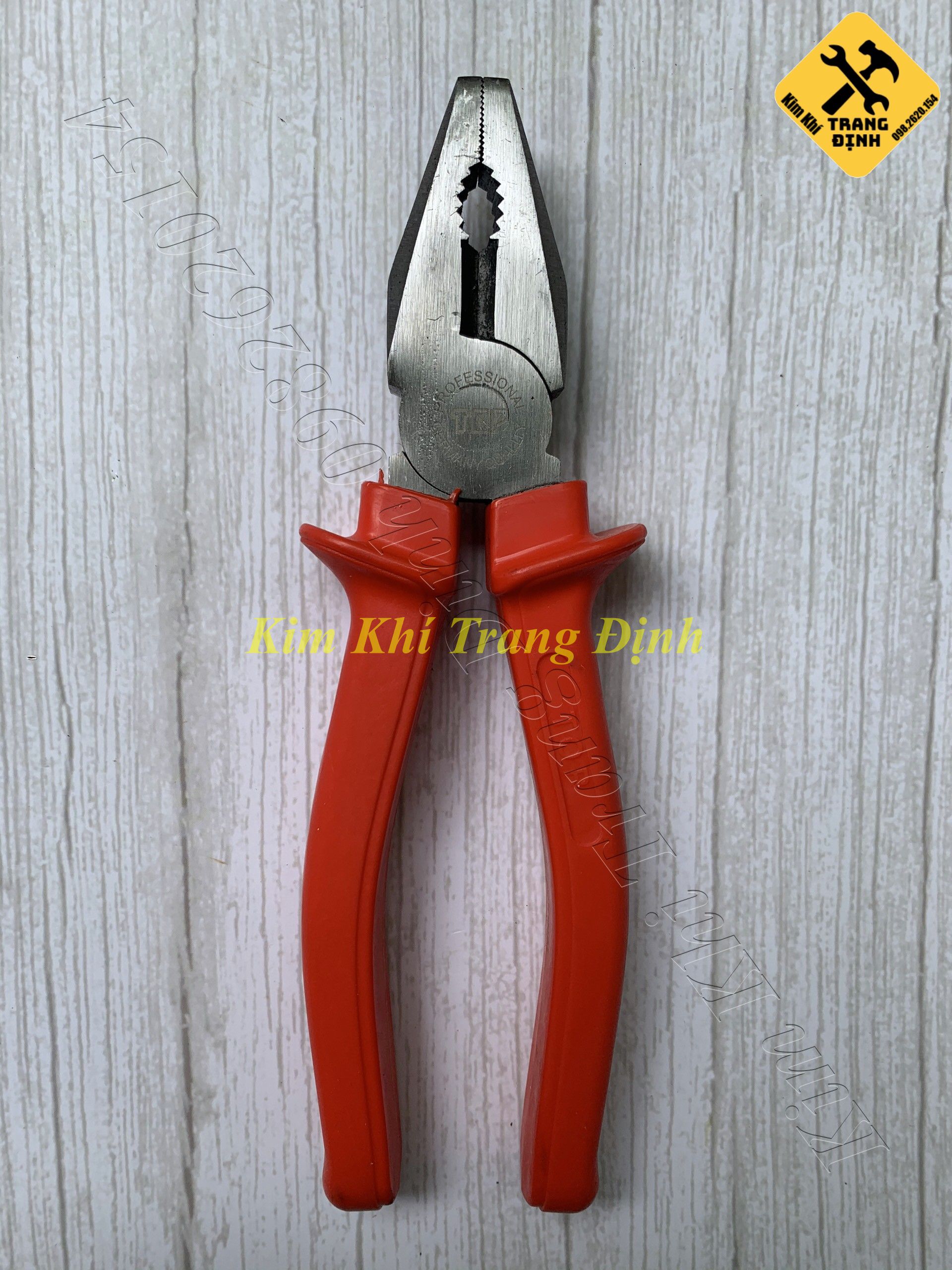 Kìm điện cán Đỏ TOP đủ size (6”-7”- 8") (160180mm 200mm)