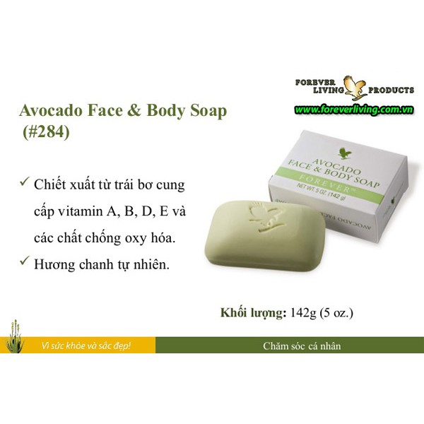 Xà phòng tắm & rửa mặt avocado face and body soap #284
