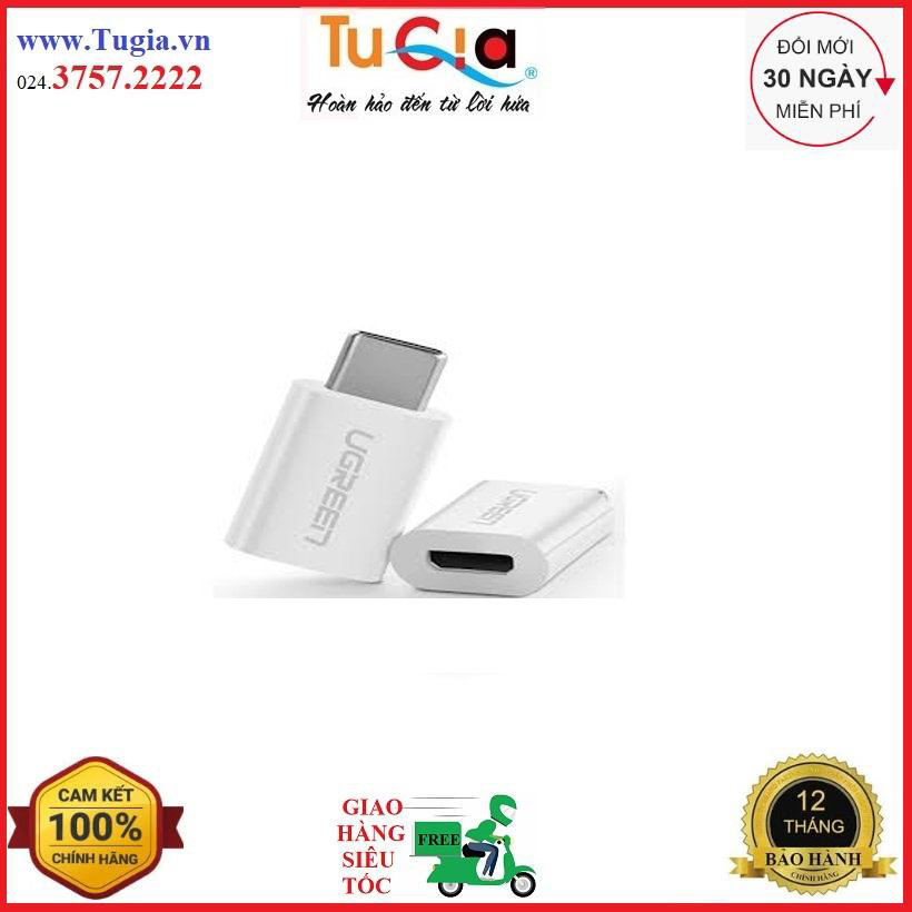 Đầu chuyển đổi usb type-c sang micro usb ugreen 30154 - hàng chính hãng