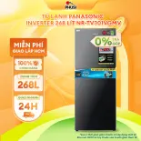 ✅Tủ lạnh Panasonic Inverter 268 lít NR-TV301VGMV - Hàng chính hãng (chỉ giao HCM)