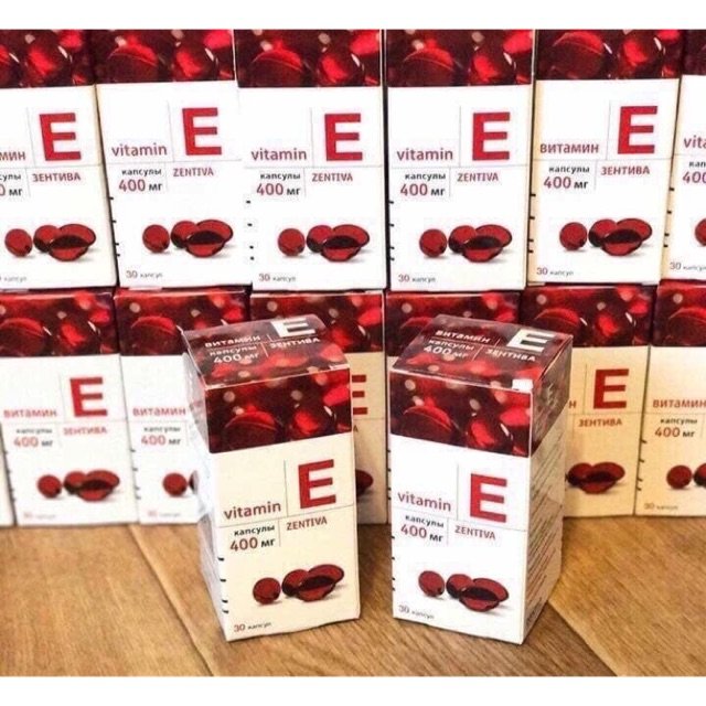 Viên uống vitamin e đỏ nga 400mg - lọ thủy tinh 30 viên- hàng chính hãng