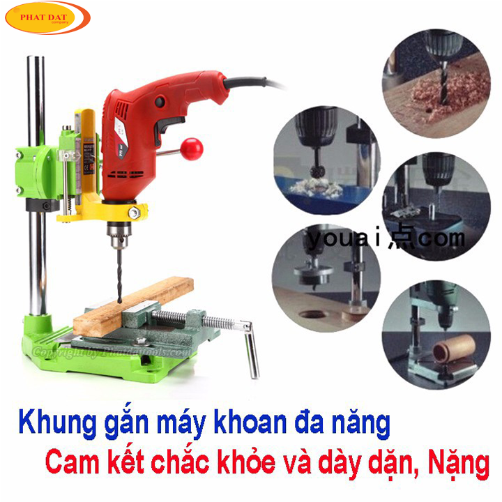 Khung biến máy khoan thành máy khoan bàn chuyên nghiệp