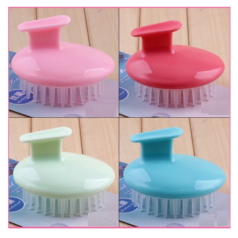 Combo 5 cái - lược gội đầu massage silicon mẫu tròn