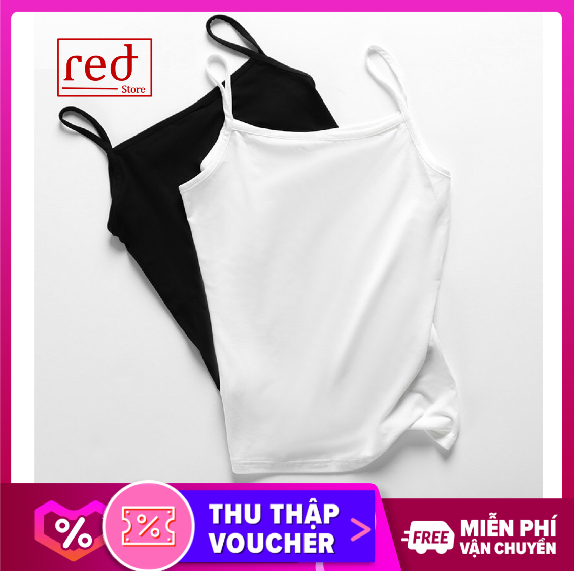 [HCM]Áo hai dây học sinh cấp 1 cấp 2 len tăm mềm mát freesize 20-40 kg cao cấp thấm hút mồ hôi co giãn thoải mái [Red Store]