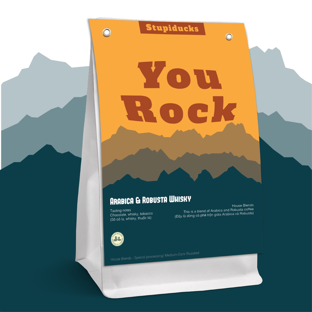  Cà Phê Đặc Sản Epresso House Blend - You Rock - Stupiducks Specialty Coffee 