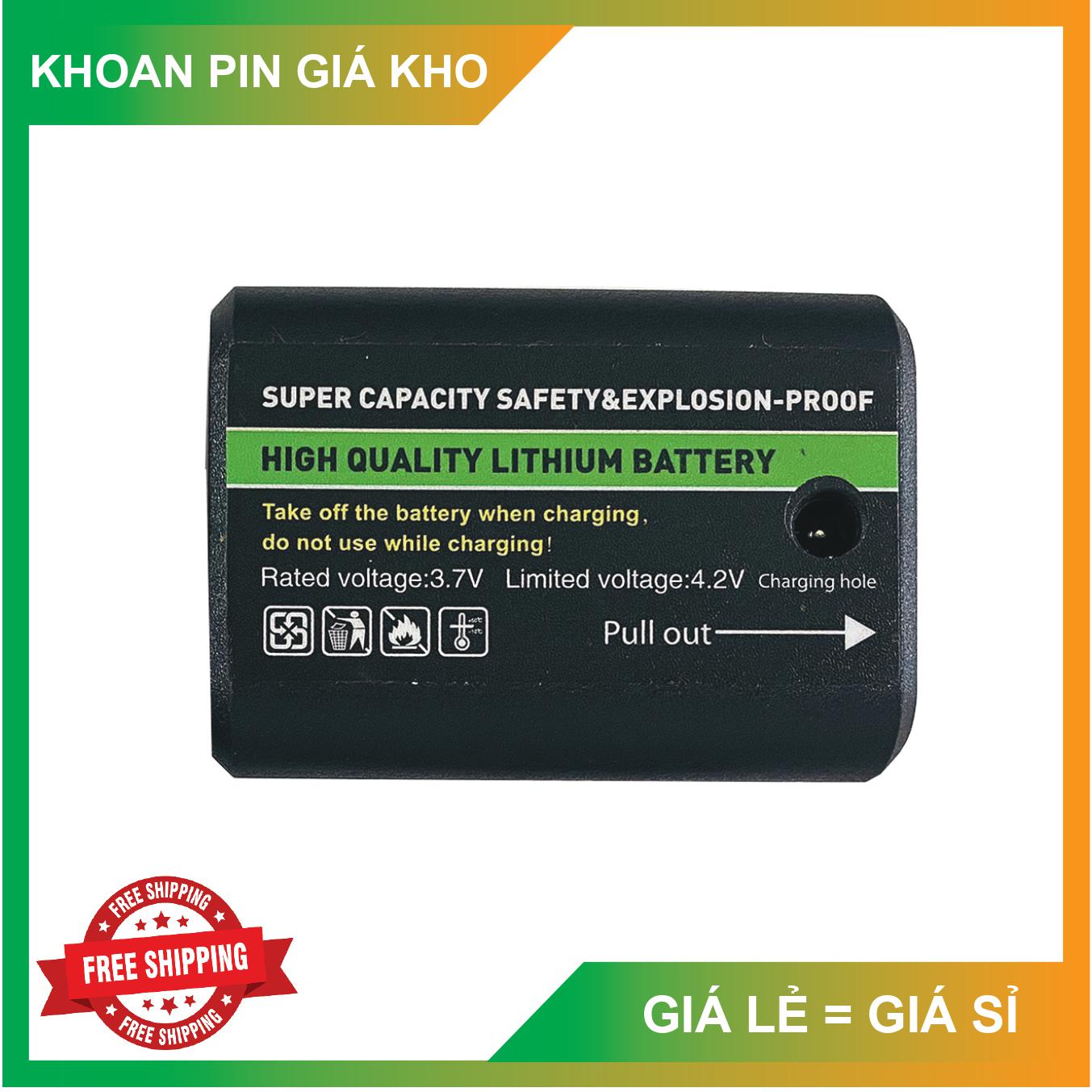 Pin sạc máy bắn cốt laser cân mực 5800 mah, pin máy cân bằng laser dạng gài 4.8, pin lớn