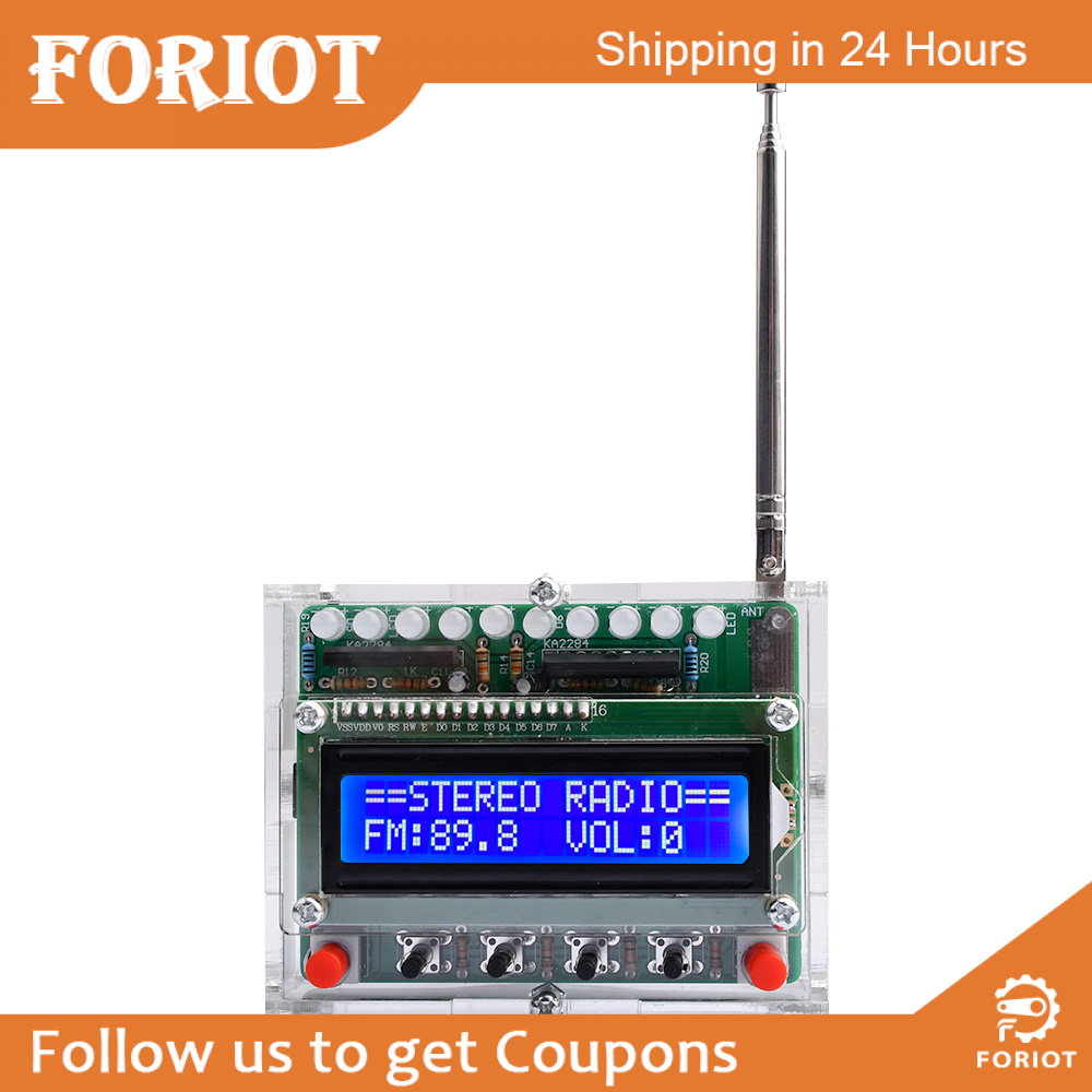 Foriot bộ dụng cụ radio kỹ thuật số fm dự án hàn tự làm 87-108mhz fm mô-đun radio bộ dụng cụ tự chế để học hàn giảng dạy