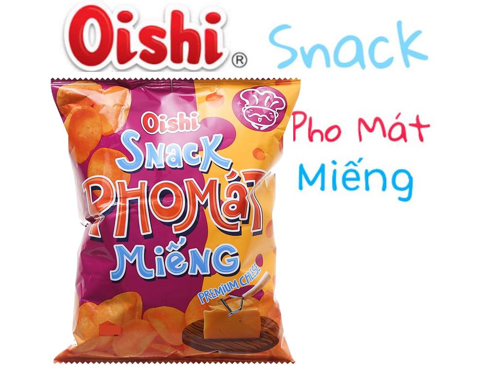 Snack pho mát miếng Oishi gói 32g