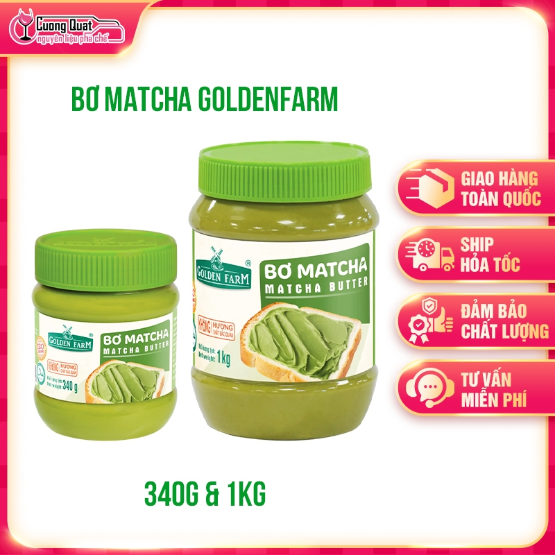 Bơ Matcha Goldenfarm 340gr - 1kg