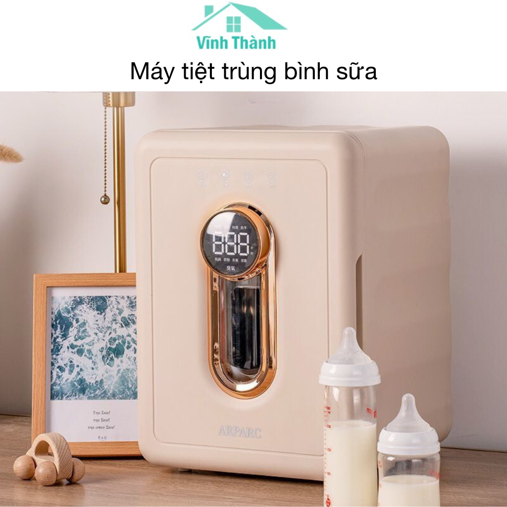 Máy tiệt trùng bình sữa bằng tia cực tím, máy khử khuẩn đa năng sấy khô bình sữa hàng nội địa trung