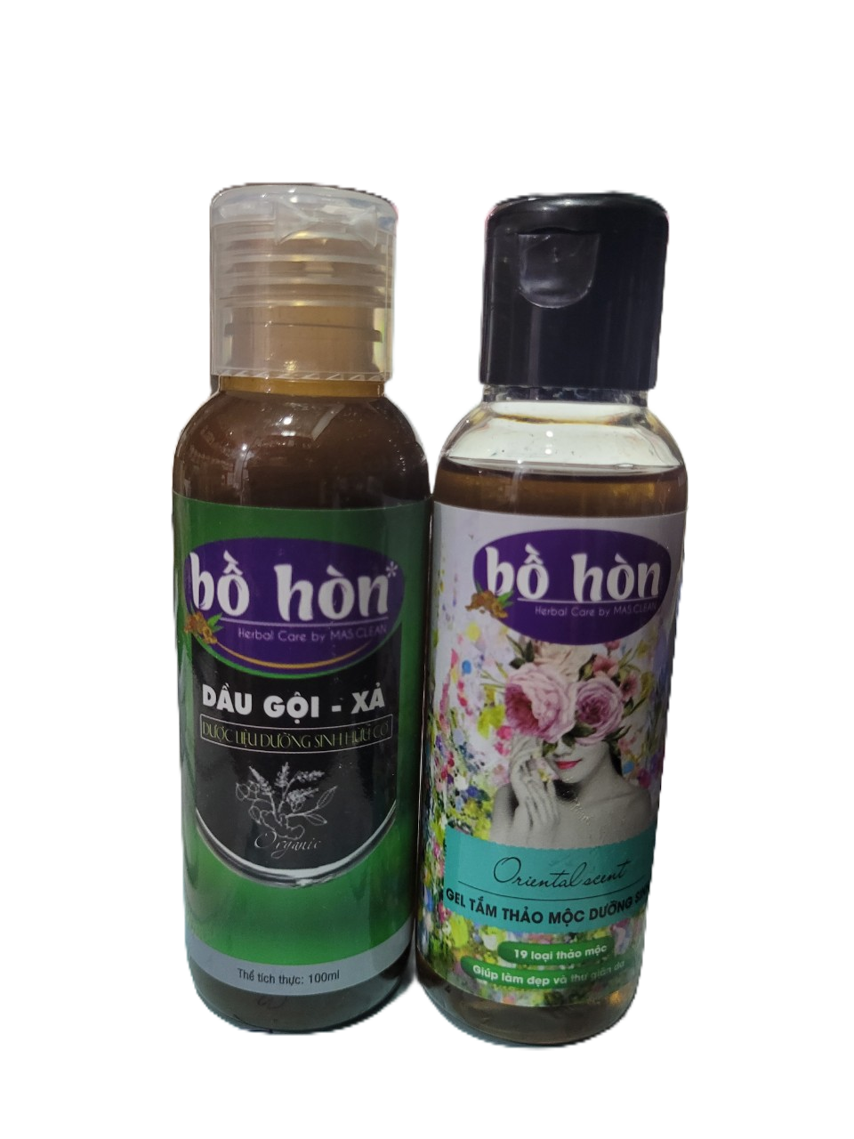 Gel tắm gội bồ hòn masclean - chai 100ml