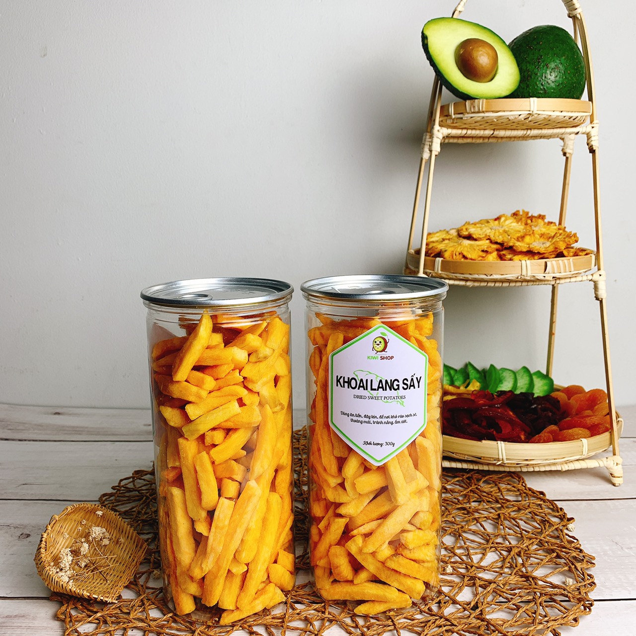 KHOAI LANG VÀNG ĐÀ LẠT SẤY SỢI - HỘP  300GR