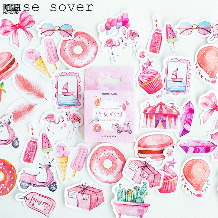 Hộp 46 Sticker Chủ Đề Lable Sticker Trang Trí Planner - Case Sover