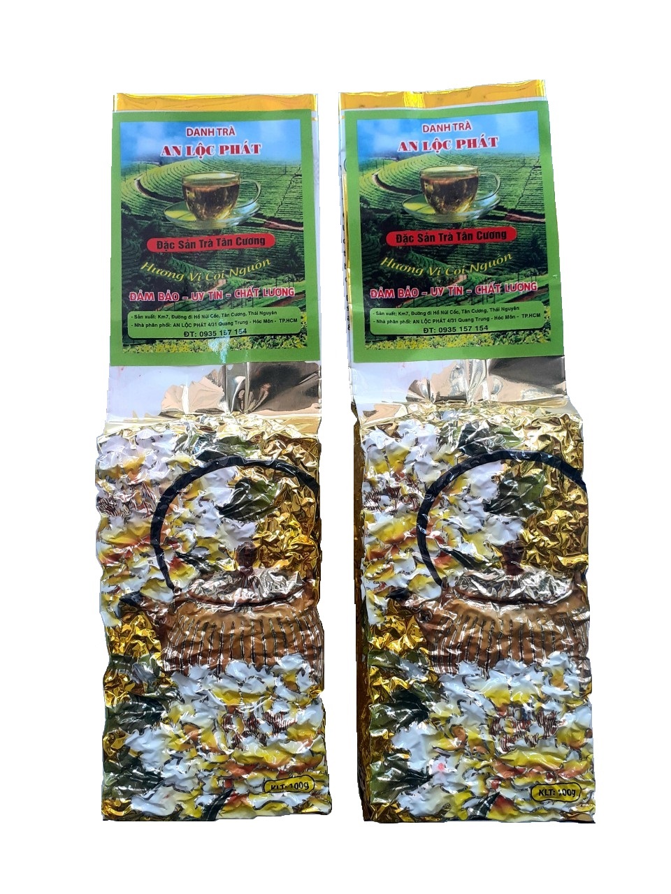 500g trà thái nguyên kim tuyên hảo hạng-nước xanh thơm hậu ngọt