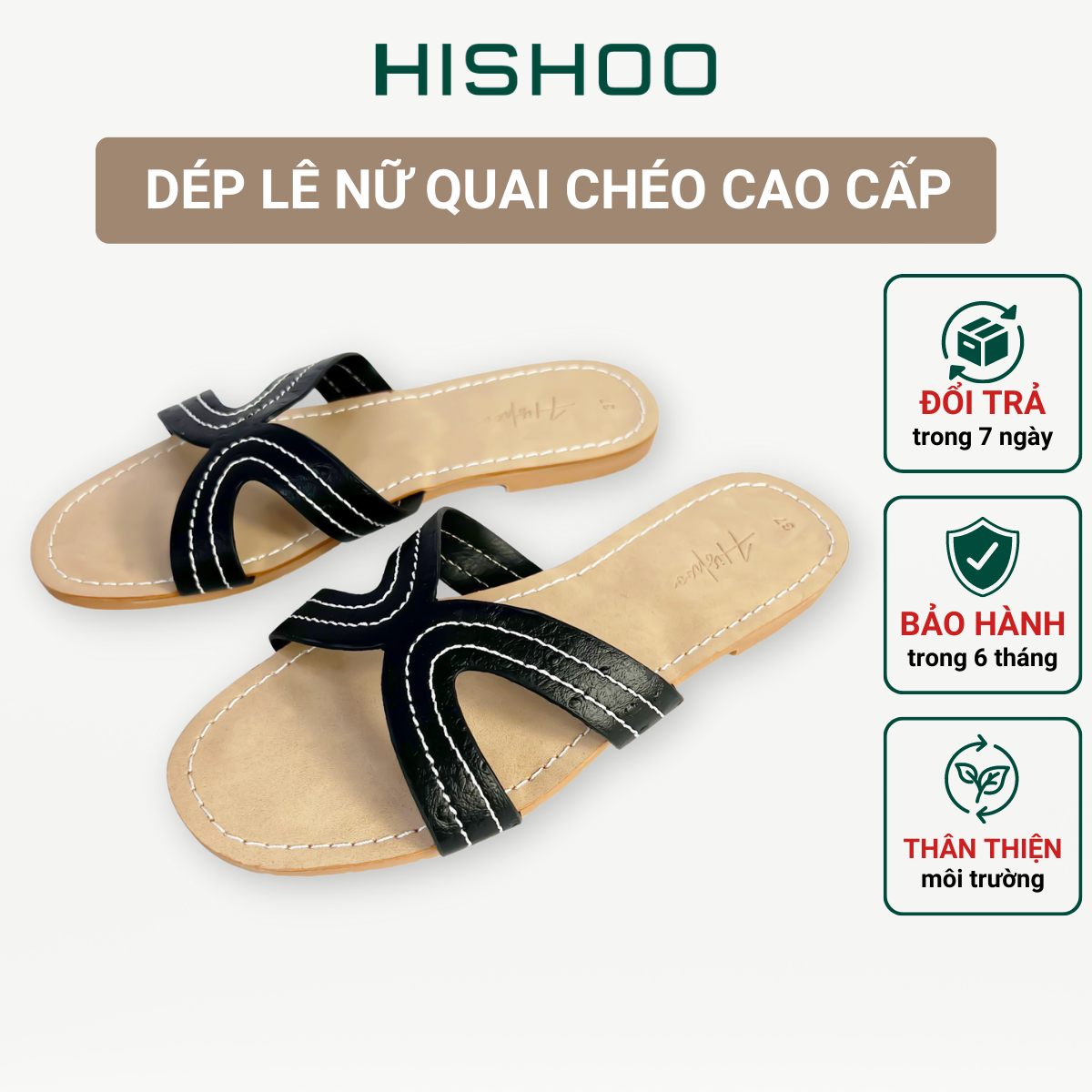 Dép lê nữ quai ngang chéo đế bệt thời trang đẹp kiểu dáng sandal đi biển