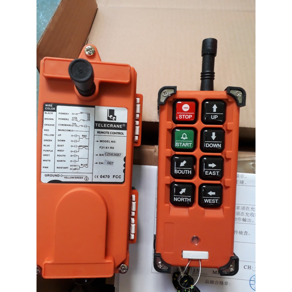 Bộ điều khiển cẩu trục từ xa f21 - e1b -220v-380v