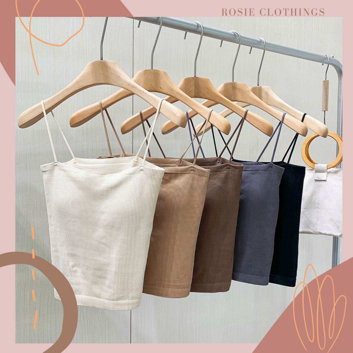Áo Bra Nữ Thun 2 Dây Có Mút Ngực len tăm Gam Màu Pastel Quyến Rũ