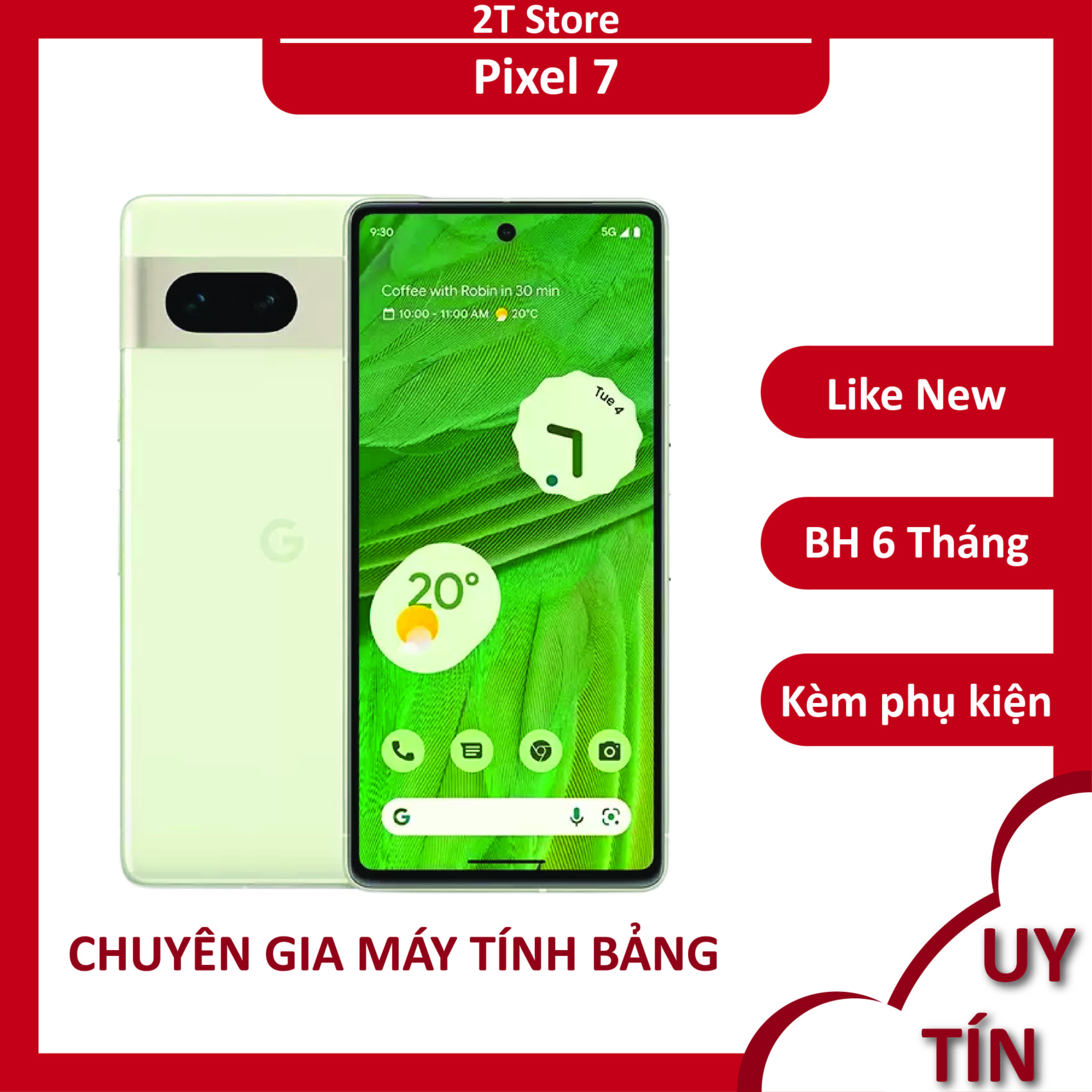 Điện thoại Google Pixel 7 quốc tế, RAM 8/128GB chip Google Tensor G2 camera nét chụp đêm đẹp, thiết kế cao cấp hiện đại