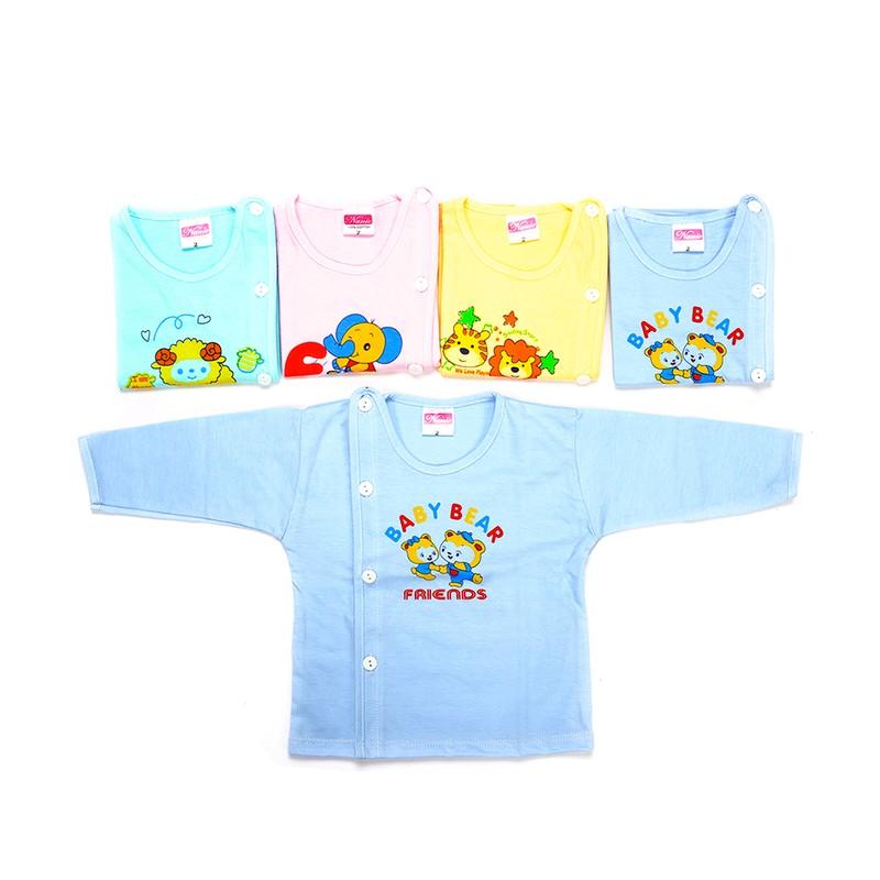 [HCM] Bộ 10 Áo Bác sĩ Sơ Sinh Tay Dài Màu Cho Bé 2 - 12kg( chọn 1 trong 5 size)