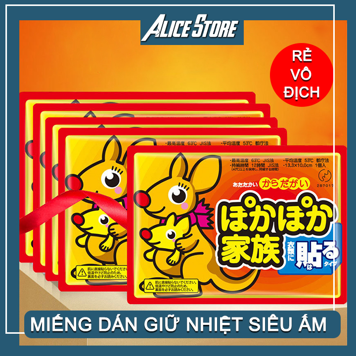 Combo 10 miếng dán giữ nhiệt - Dán Nóng Sưởi Ấm Ngày Đèn Đỏ, Đau Bụng Kinh - Miếng dán sưởi ấm - Miếng giữ nhiệt