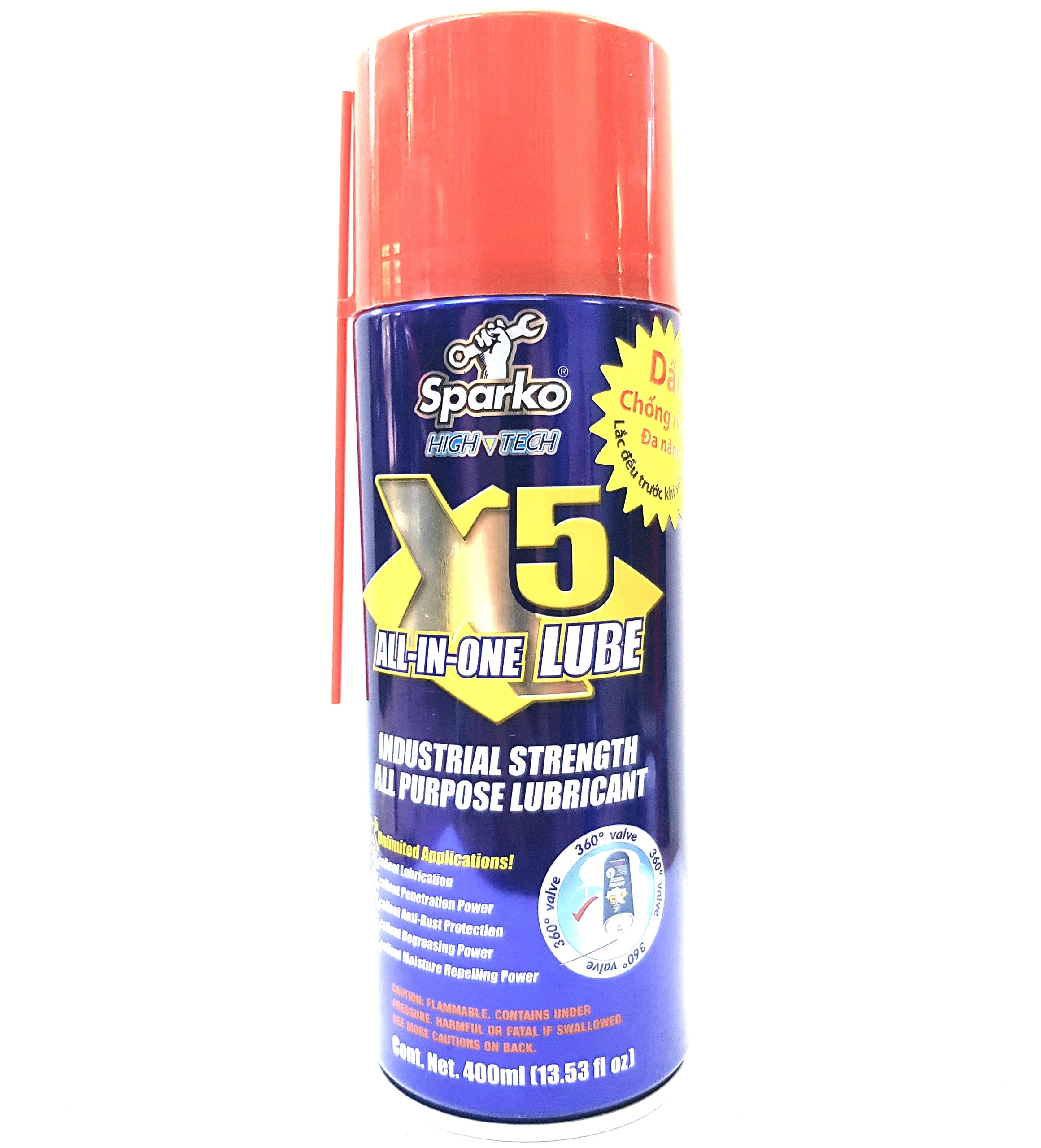 Dầu chống rỉ sét bôi trơn đa năng x5 400ml