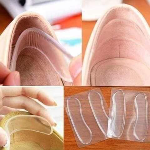 Combo 4 Miếng Lót Giày Silicon Chống Đau Gót Chân, Cho Giày Cao Gót, Sandal, Búp Bê, Giày Lười