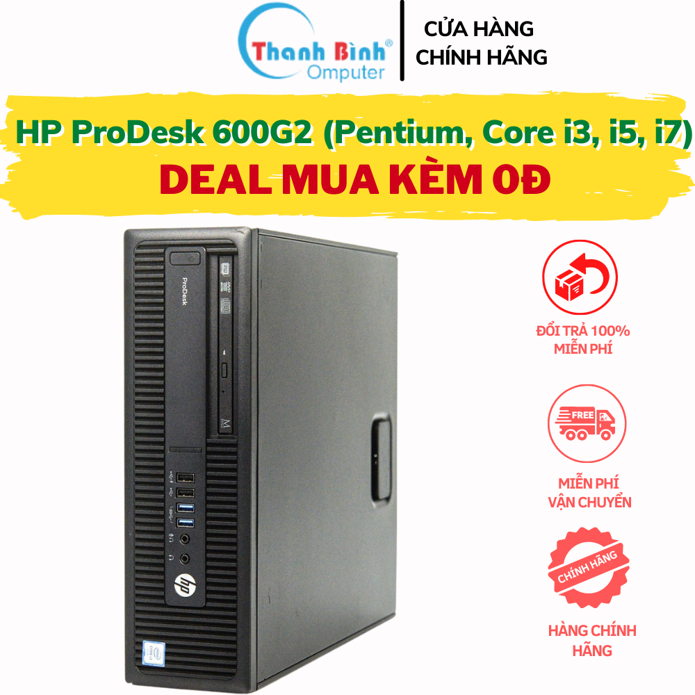 Máy tính hp prodesk 600g2 cây máy tính văn phòng - bảo hành 12 tháng - tặng usb wifi