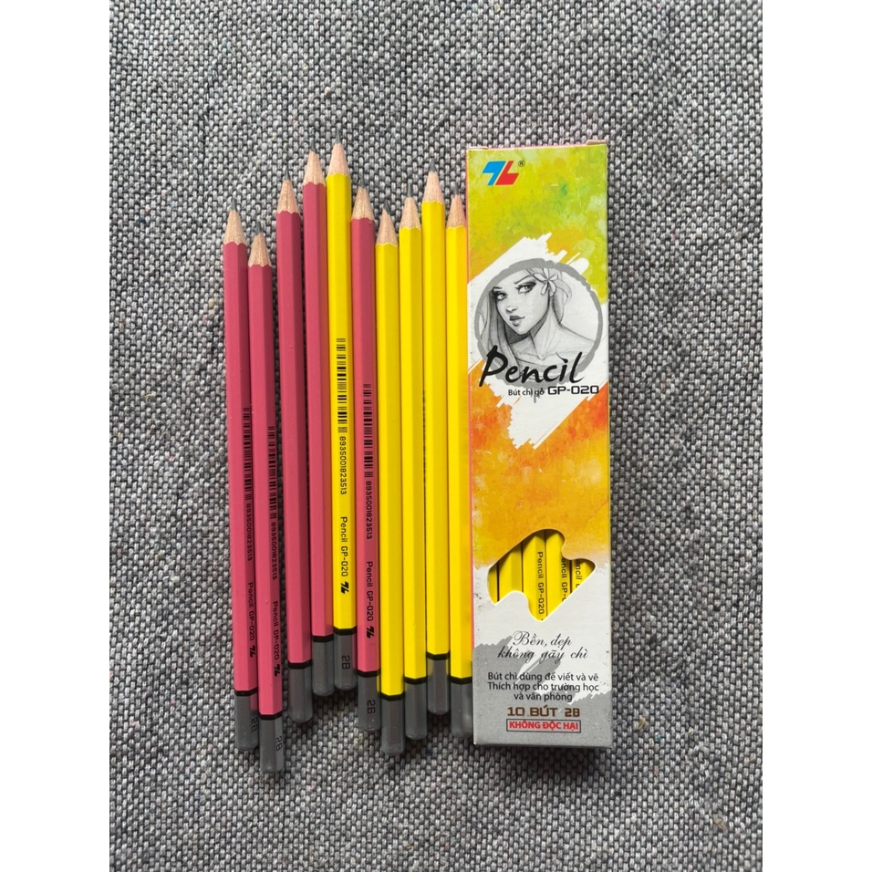 Hộp 10 cây bút chì gỗ thiên long gp-020