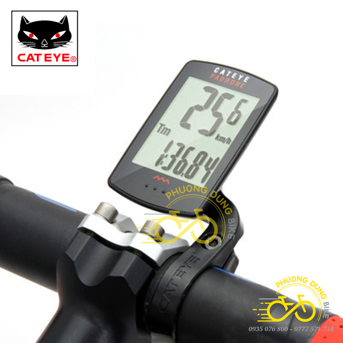 Giá pas gắn cho đồng hồ xe đạp CATEYE