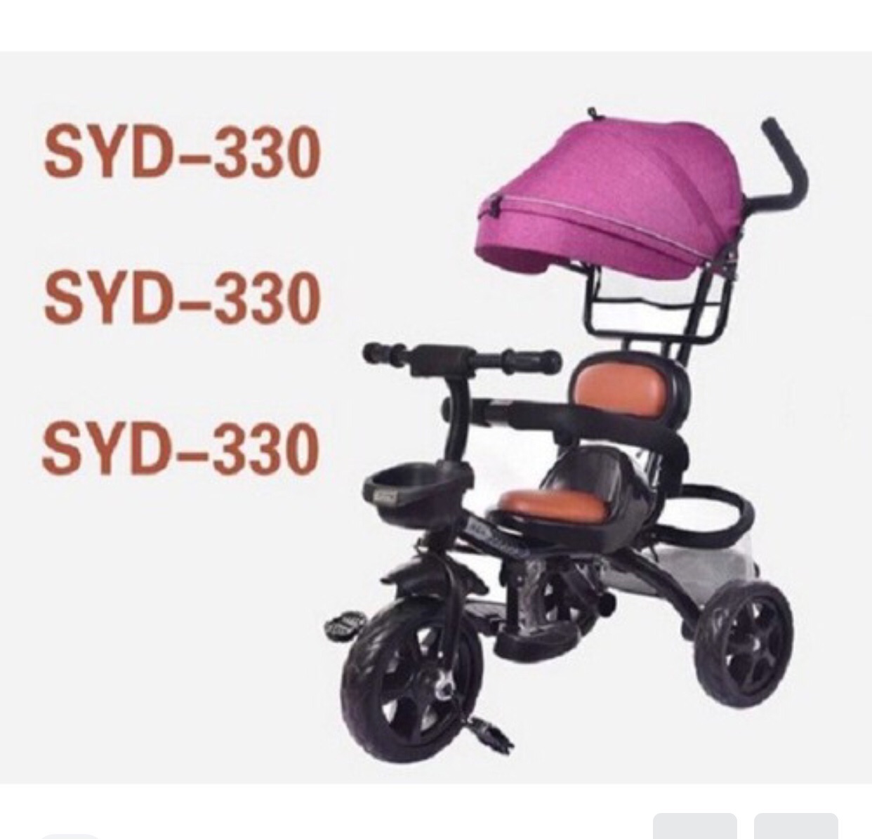 Xe Đảy 3 Bánh Có Mái Che- Hàng Cao Cấp