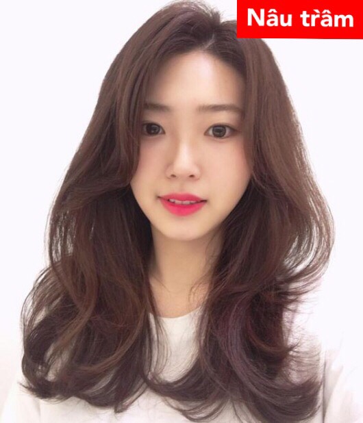 Thuốc nhuộm tóc màu Nâu trầm + Tặng trợ nhuộm, gang tay